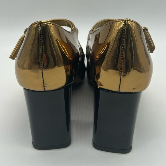 Worthington Wor Larcie Gold Multi Mary Jane Block Heels | Size 7M | NWB| Vegan - Picture 6 of 12